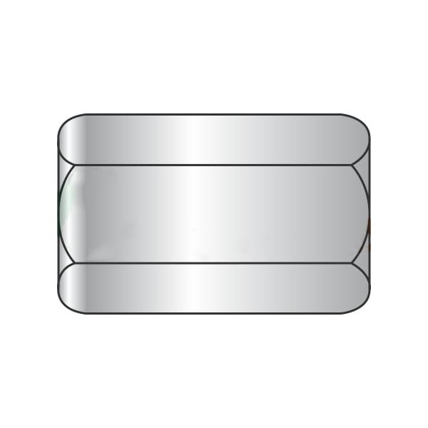 Newport Fasteners Coupling Nut, 5/16"-18, 18-8 Stainless Steel, Not Graded, 7/8 in Lg, 1/2 in Hex Wd, 175 PK 366935 - main